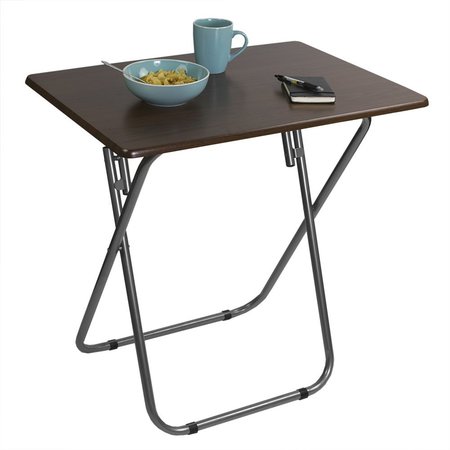 HOME BASICS Home Basics Jumbo Multi-Purpose Foldable Table, Cherry ZOR96316